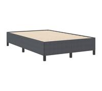 vidaXL Estructura de cama minimalista gris oscuro para colchón de 120 x 200 cm | Estructura de tela resistente ideal para adultos | Diseño moderno para dormitorios | Muebles de interior tamaño queen