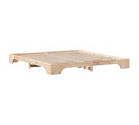 vidaXL Estructura de Cama Natural Madera de Pino Macizo 180 x 200 cm