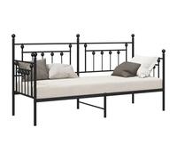 vidaXL Estructura de Cama Tipo daybed Negra 75x190 cm de Acero