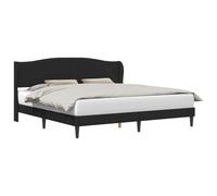 vidaXL Estructura de Cama Negro 180 x 200 cm Cuero sintético, Cama Moderna y Elegante, diseño Rectangular, cómoda y económica, aporta Estilo