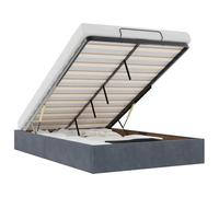 vidaXL Estructura de Cama otomana sin colchón Terciopelo Gris Oscuro