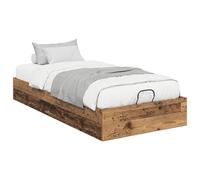 vidaXL Estructura de Cama Ottoman Madera Vieja 193 x 120 x 25 cm, Cama Moderna ahorrando Espacio, Elegante otoman con Almacenamiento para tu Dormitorio, diseño contemporáneo