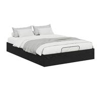 vidaXL Estructura de Cama Ottoman Roble Negro 193 x 120 x 25 cm, Cama Moderna ahorrando Espacio, Elegante otoman con Almacenamiento para tu Dormitorio, diseño contemporáneo