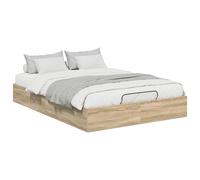 vidaXL Estructura de Cama Ottoman Roble Sonoma 193 x 120 x 25 cm, Cama Moderna ahorrando Espacio, Elegante otoman con Almacenamiento para tu Dormitorio, diseño contemporáneo