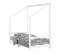 Vidaxl estructura de cama para niños madera de pino blanco 80x160 cm
