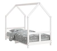 Vidaxl estructura de cama para niños madera de pino blanco 80x160 cm