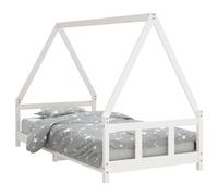 Estructura De Cama Para Niños Madera De Pino Blanco 90x190 Cm Vidaxl