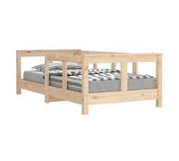 Vidaxl estructura de cama para niños madera maciza de pino 70x140 cm