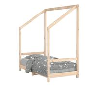 Vidaxl estructura de cama para niños madera maciza de pino 70x140 cm