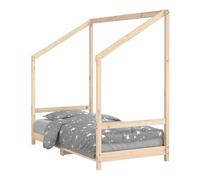 Vidaxl estructura de cama para niños madera maciza de pino 80x160 cm