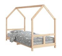 Vidaxl estructura de cama para niños madera maciza de pino 80x200 cm