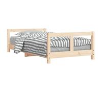 vidaXL Estructura de Cama para Niños, Somier Infantil con Cabecero, Armazón Marco de Cama, Mueble para Dormitorio, Madera Maciza de Pino 80x160 cm