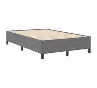 vidaXL Estructura de Cama Plataforma Contemporánea Gris Claro 120 X 200 cm Madera Maciza Diseño Moderno Fácil Montaje Espacio de Almacenamiento Uso Interior Muebles de Dormitorio