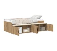 vidaXL Estructura de Cama Roble Artisan 100x200 cm