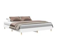 vidaXL Estructura de Cama sin colchón Blanca 160x200 cm