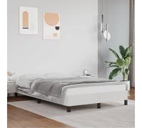 vidaXL Estructura de Cama sin colchón Cuero sintético Blanco 120x190cm