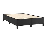 vidaXL Estructura de Cama sin colchón Cuero sintético Negro 120x190 cm