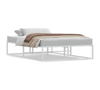 vidaXL Estructura de Cama sin colchón de Metal Blanco 120x200 cm