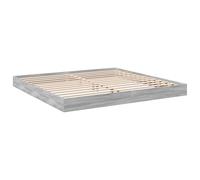 vidaXL Estructura de cama Madera de ingeniería Gris Sonoma 180x200 cm Cama doble