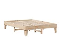 vidaXL Estructura de Cama sin colchón Madera de Pino Blanco 150x200 cm, Marco de Cama, Cama de Matrimonio, Cama de Madera, Marcos de Cama, Cama Doble