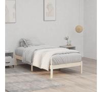vidaXL Estructura de Cama sin colchón Madera Maciza de Pino 100x190 cm, Cama, Marco de Cama de Madera Maciza, Muebles de Dormitorio