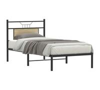 vidaXL Estructura de Cama sin colchón Madera Roble Sonoma 90x200 cm, Muebles de Dormitorio, Cama Individual, armazón de Cama, Cama