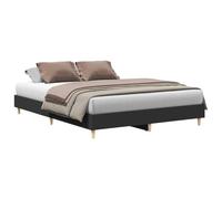 vidaXL Estructura de Cama sin colchón Negra 150x200 cm, Muebles de Dormitorio, Base de Cama, Cama Doble, Cama, armazón de Cama, Cama con palets