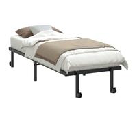vidaXL Estructura de cama plegable sin colchón, marco de acero 80x200 cm, negro