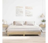 vidaXL Estructura de Cama sin colchón Roble Sonoma 180x200 cm, Muebles de Dormitorio, Base de Cama, Cama Doble, Cama, armazón de Cama