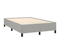 vidaXL Estructura de Cama, Somier de Listones de Invitados, Armazón Base de Cama, Mueble para Dormitorio Hogar, Tela Gris Claro 120x190 cm