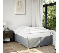 vidaXL Estructura de Cama sin colchón Tela Gris Claro 120x200 cm