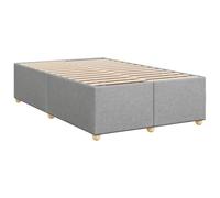 vidaXL Estructura de Cama sin colchón Tela Gris Claro 120x200 cm