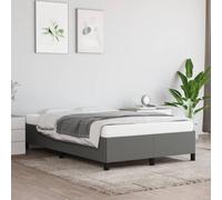 vidaXL Estructura de Cama sin colchón Tela Gris Oscuro 120x190 cm
