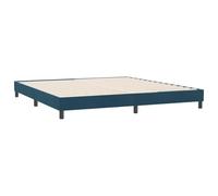 vidaXL Estructura de Cama sin colchón Terciopelo Azul Oscuro 180x210cm, Cama, Base de la Cama, Cama de Terciopelo, Muebles de Dormitorio, Cama Doble