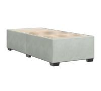 vidaXL Estructura de Cama sin colchón Terciopelo Gris Claro 90x200 cm