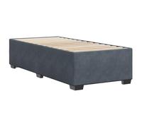 vidaXL Estructura de Cama sin colchón Terciopelo Gris Oscuro 90x190 cm
