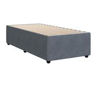 vidaXL Estructura de Cama sin colchón Terciopelo Gris Oscuro 90x200 cm