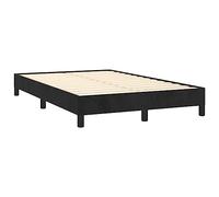 vidaXL Estructura de cama tapizada Somier para colchón terciopelo negro 120x190 cm