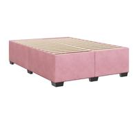 vidaXL Estructura de Cama sin colchón Terciopelo Rosa 160x200 cm