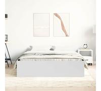 Estructura de cama blanca 120x200 cm