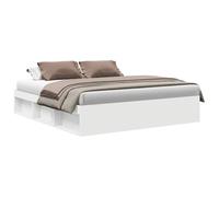 vidaXL Estructura de cama Armazón para cama de invitados, somier con almacenaje Blanca 200x200 cm