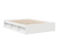 Estructura De Cama Doble Sin Colchón Blanco 150x200 Cm Vidaxl