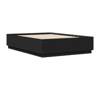 vidaXL Estructura de Cama, Somier de Invitados, Armazón de Cama, Mueble para Dormitorio Hogar, Madera de Ingeniería Negra 150x200 cm