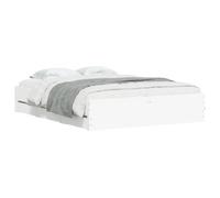 Estructura De Cama Madera De Ingeniería Blanco 150x200 Cm Vidaxl