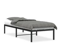 vidaXL Estructura de Cama de Metal Negro 80x200 cm