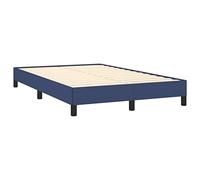 vidaXL Estructura de Cama, Somier de Listones de Invitados, Armazón Base de Cama, Mueble para Dormitorio Hogar, Tela Azul 120x190 cm