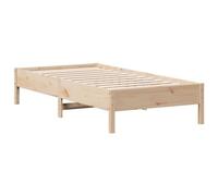 vidaXL Estructura de Cama, Somier de Listones de Invitados, Armazón de Cama, Mueble para Dormitorio, Madera Maciza de Pino 90x190 cm
