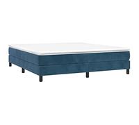 vidaXL Estructura de Cama, Somier de Matrimonio de Listones, Base de Cama Tapizada, Mueble para Dormitorio Hogar, Terciopelo Azul 160x200 cm