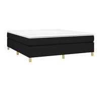 vidaXL Estructura de Cama, Somier de Matrimonio de Listones, Base de Cama Tapizada, Mueble para Dormitorio Hogar, Tela Gris Claro 180x200 cm