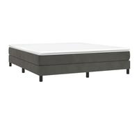 vidaXL Estructura de Cama, Somier de Matrimonio de Listones, Base de Cama Tapizada, Mueble para Dormitorio Hogar, Terciopelo Gris Oscuro 160x200 cm